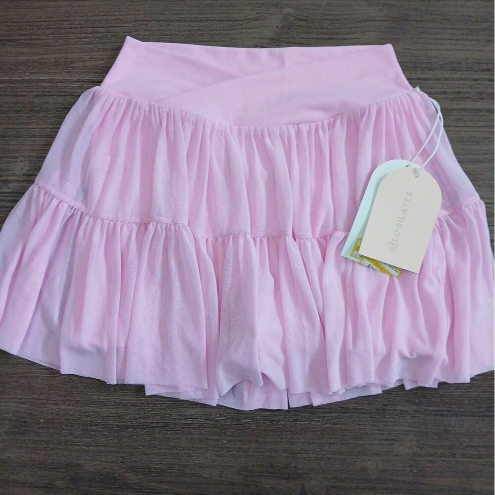 Blogilates Girls Ballerina Skort Pink XL (14) NWT